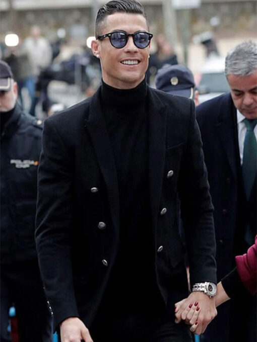 Cristiano Ronaldo Double Breasted Blazer Jacket