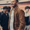 Save Our Squad David Beckham Brown Suede Leather Jacket