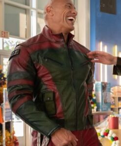 Dwayne The Rock Johnson Red One Leather Jacket