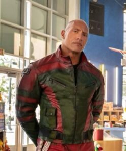 Dwayne Johnson Red One Callum Drift Leather Jacket