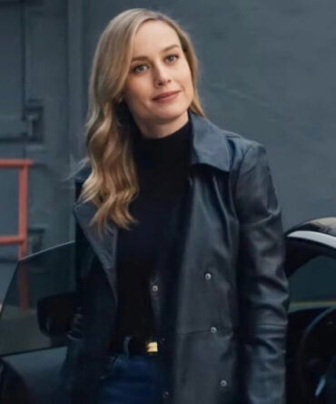 Fast and Furious Brie Larson Black Leather Coat