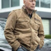 James Knight Detective Knight Redemption Bruce Willis Brown Jacket