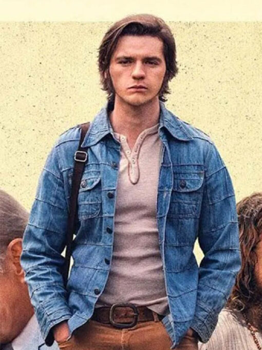 Jesus Revolution Joel Courtney Blue Denim Jacket Jacket