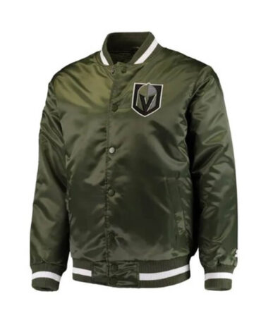 Vegas Golden Knights Green Satin Jacket