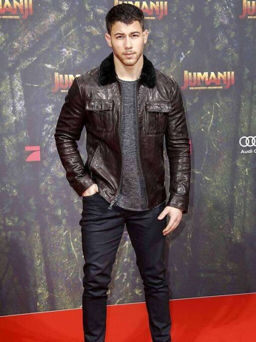 Nick Jonas Jumanji The Next Level Premier Leather Jacket