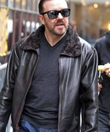 Ricky Gervais After Life Tony Johnson Leather Jacket