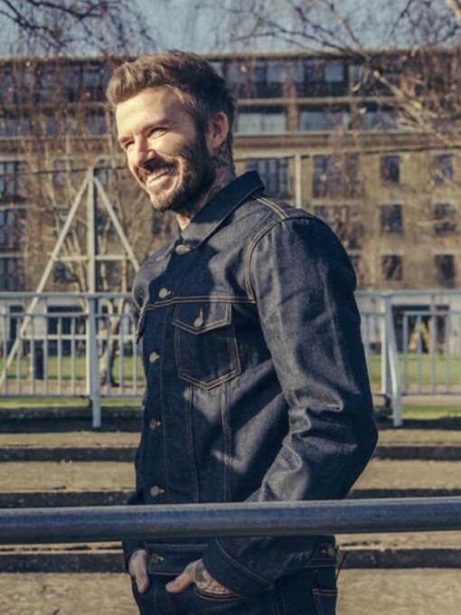 David Beckham Blue Denim Jacket