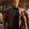 Guardians of the Galaxy Holiday Special Star Lord Leather Jacket