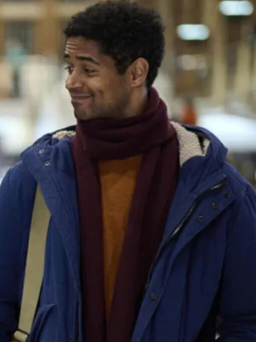 Alfred Enoch This Is Christmas Adam Cotton Jacket