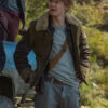 Thomas Brodie The Death Cure Brown Leather Jacket