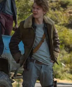 Thomas Brodie The Death Cure Brown Leather Jacket