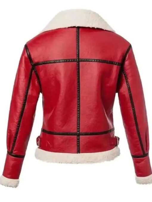 Women’s Christmas Shearling Leather Jacket