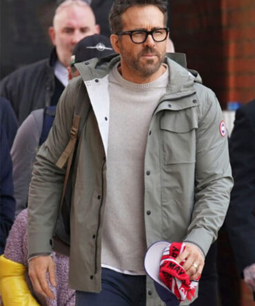 Ryan Reynolds Wrexham Canada Goose Green Hooded Jacket