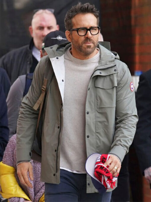 Ryan Reynolds Wrexham Canada Goose Green Hooded Jacket