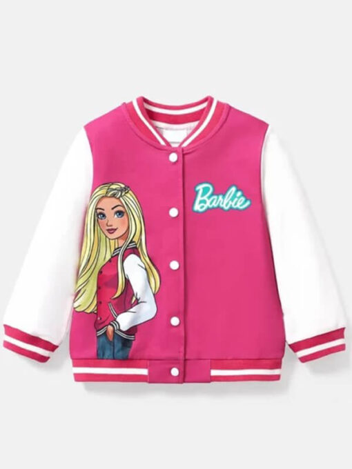 Barbie Pink Varsity Jacket