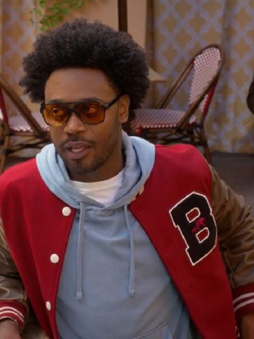 Grand Crew Echo Kellum Red Varsity Jacket