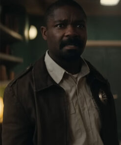 David Oyelowo Silo 2023 Sherriff Holston Cotton Brown Jacket