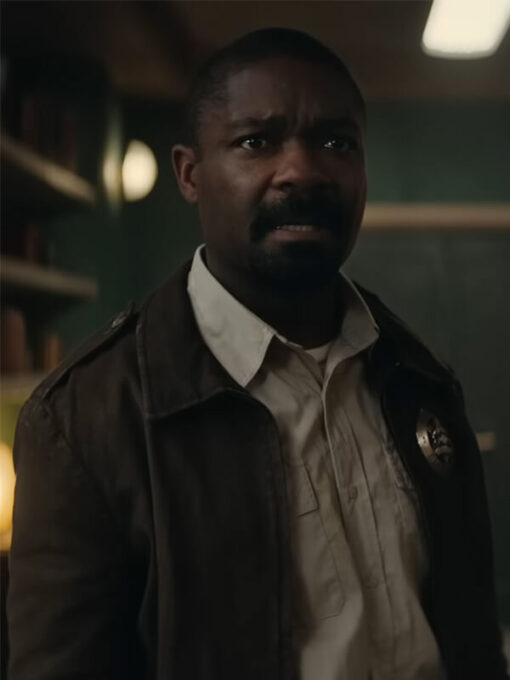 David Oyelowo Silo 2023 Sherriff Holston Cotton Brown Jacket