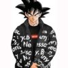 Dragon Ball Z Goku Drip Black Puffer Jacket