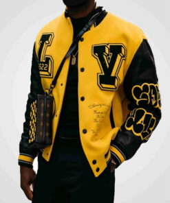 Louis Vuitton Yellow Varsity Jacket