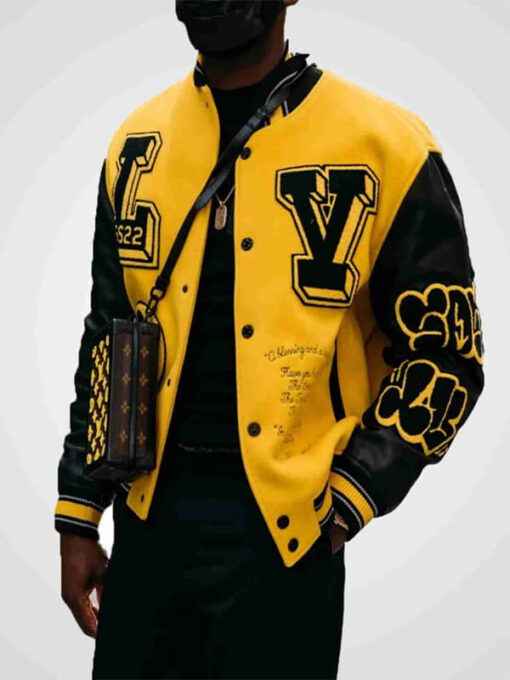 Louis Vuitton Yellow Varsity Jacket