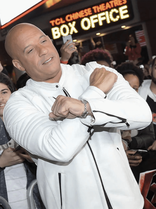 Xander Cage White Leather Jacket