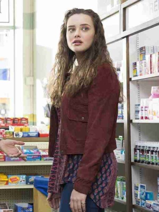 Katherine Langford Maroon Jacket