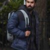 Aadesh Chopra Suspicion 2022 Kunal Nayyar Blue Puffer Jacket