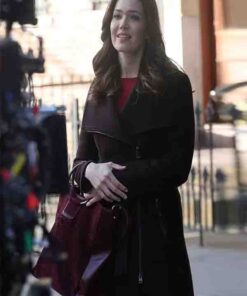 Dr. Death Benita Alexander Maroon Coat