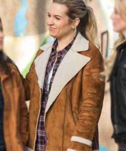 Donna Hanscum Supernatural Brown Shearling Jacket