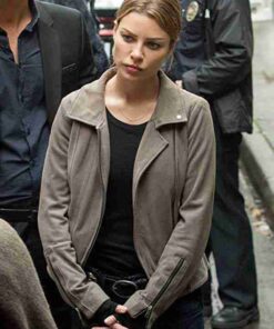 Lauren German Lucifier S02 Grey Leather Jacket