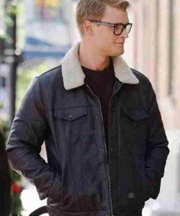 Simon Dashing Home for Christmas Leather Jacket