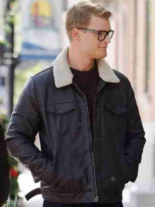 Simon Dashing Home for Christmas Leather Jacket