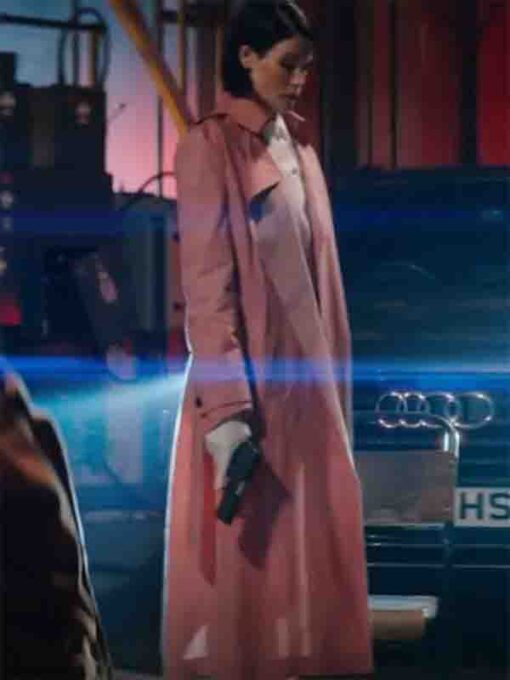 Culprits Dianne Harewood Pink Trench Coat