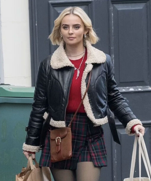 Ruby Sunday TV Series Doctor Who S14 Millie Gibson Shearling Leather Jacket