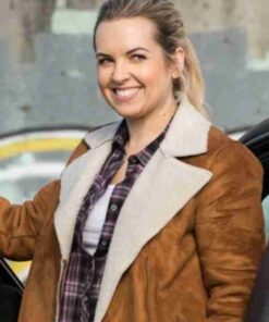 Briana Buckmaster Supernatural Donna Hanscum Shearling Jacket