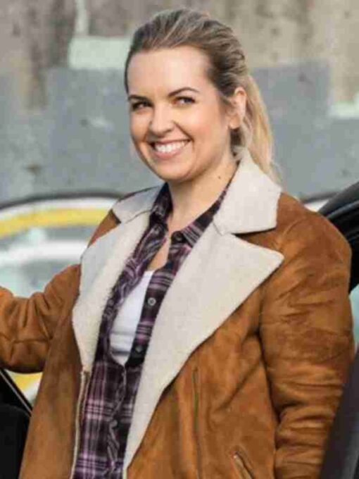 Briana Buckmaster Supernatural Donna Hanscum Shearling Jacket