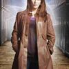 The Bride Doctor Who Catherine Tate Brown Leather Coat