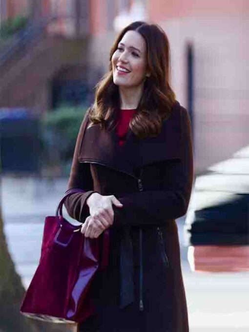 Benita Alexander TV Series Dr. Death S02 Mandy Moore Maroon Coat