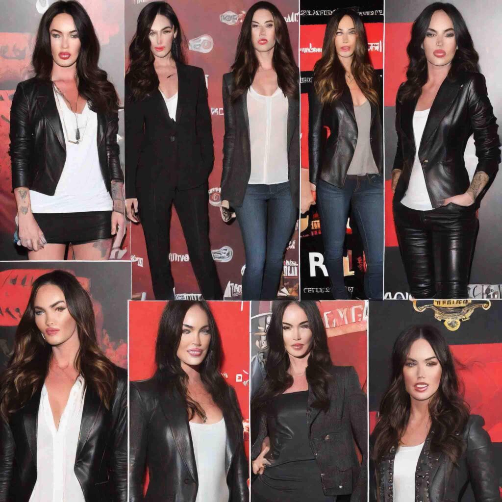 Megan Fox Leather Blazer