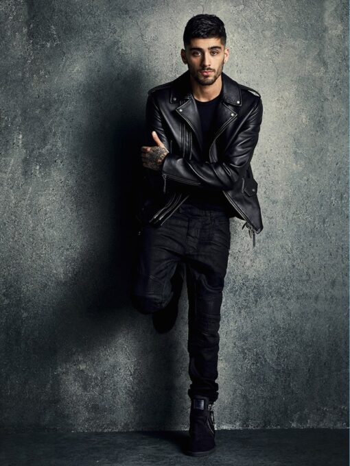 Black Leather Zain Malik Jacket