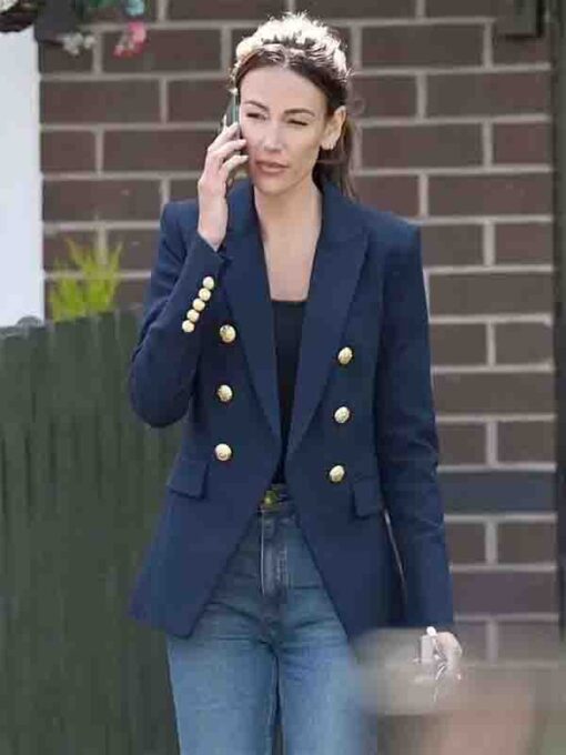 Maya Stern TV Series Fool Me Once Michelle Keegan Blue Blazer Coat