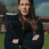 Maya Stern TV Series Fool Me Once Michelle Keegan Shearling Black Leather Jacket