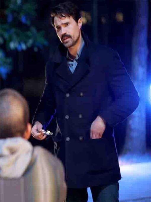 Mark Trent TV Series Found Brett Dalton Black Peacoat